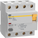 УЗО 4Р 100А 100мА 6кА тип AC ВД3-63 KARAT IEK (1/24) УЗО 4Р 100А 100мА 6кА тип AC ВД3-63 KARAT IEK (1/24)