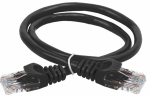 ITK Коммутационный шнур кат. 6 UTP PVC 3м черный ITK Коммутационный шнур кат. 6 UTP PVC 3м черный