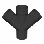 Соединение для четырех двустенных труб,45 ,полипропилен,д.110 ДКС