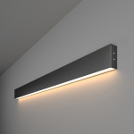 Линейный светодиодный накладной односторонний светильник 103см 20W 3000K черная шагрень (101-100-30-103) Линейный светодиодный накладной односторонний светильник 103см 20W 3000K черная шагрень (101-100-30-103)