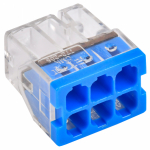 Клемма на 6 пров. 772-206 (0,5-2,5мм) компактная IEK (100/8000) Клемма на 6 пров. 772-206 (0,5-2,5мм) компактная IEK (100/8000)