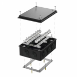 Коробка огнестойкая для о/п 40-0320-FR2.5-28 Е15-Е120 RAL9005 200х150х75 (5 шт/кор) Промрукав