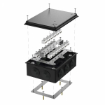 Коробка огнестойкая для о/п 40-0320-FR2.5-40 Е15-Е120 RAL9005 200х150х75 (5 шт/кор) Промрукав