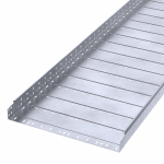 Лоток перфорированный Профи INOX (AISI 316) 600х80х3000 (1,0 мм) (6 м/уп) Промрукав