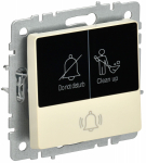 BRITE Кнопка звонка с инд. отел. 10А ВС10-1-9-БрКр беж. IEK BRITE Кнопка звонка с инд. отел. 10А ВС10-1-9-БрКр беж. IEK