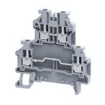 Клемма двухярусная винтовая OptiClip ODL-2,5-2L-I-серый