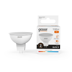 Лампа светодиод 7Вт GU5,3 3000К 530Лм MR16 Gauss Elementary 1/10/100