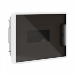 Щиток 8 мод встраиваемый для полых стен FRAME, белый, с тонированной дверцей, с 2 шинами PEN на 8 и 6 отв. Щиток 8 мод встраиваемый для полых стен FRAME, белый, с тонированной дверцей, с 2 шинами PEN на 8 и 6 отв.