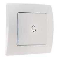 Кнопка звонка 1гн о/у крем IP20 Defne Makel  (1/12/120)