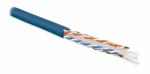 Кабель витая пара, неэкранированная U/UTP, кат 6, 4 пары (23 AWG), одножильный (solid), Hyperline UUTP4-C6-S23-IN-PVC-BL-305 (305м) Кабель витая пара, неэкранированная U/UTP, кат 6, 4 пары (23 AWG), одножильный (solid), Hyperline UUTP4-C6-S23-IN-PVC-BL-305 (305м)