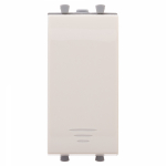 Выключатель 1-клавиш. с подсветкой LED механизм 16А 210-230В в кабель-канал бежевый матовый IP20 DKC Avanti