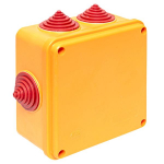 Коробка огнестойкая 100х100х50мм IP55, 3 двойных клеммника 1,5-2,5 мм2 EKF Коробка огнестойкая 100х100х50мм IP55, 3 двойных клеммника 1,5-2,5 мм2 EKF
