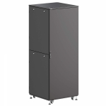 Шкаф напольный разобранный 19 IT-CQE-N 47U 600x800мм, крыша с вырубкой, сплошная металл и сплошная металл, двойные боковые панели, черный RAL9005 Шкаф напольный разобранный 19 IT-CQE-N 47U 600x800мм, крыша с вырубкой, сплошная металл и сплошная металл, двойные боковые панели, черный RAL9005