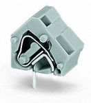 Клемма печатной платы 1 уровень, 1 соединитель, 1000В 24А 8кВ сечение2.500мм² олово крепл. проводника, соединение с пружинным зажимом IP20 Wago