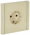 Розетка 1гн с З/К шторки с/у ваниль безвинт.клем 16А FP413 FORTE&PIANO IEK (1/10/100)