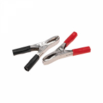 Зажим "крокодил" (черн+красн) 50А 98мм (2шт/упак) REXANT (1/1/25)