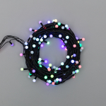 Гирлянда "Мультишарики" Ø13 мм, 20 м, черный ПВХ, 200 диодов, цвет RGB Neon-Night (1/1/10)