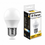 Лампа светодиодная, (7W) 230V E27 2700K G45, LB-95 Лампа светодиодная, (7W) 230V E27 2700K G45, LB-95