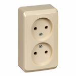 Розетка 2гн без З/К о/у крем 16А IP20 Этюд Systeme Electric (1/16/120) Розетка 2гн без З/К о/у крем 16А IP20 Этюд Systeme Electric (1/16/120)