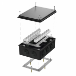 Коробка огнестойкая для о/п 40-0320-FR6.0-28 Е15-Е120 RAL9005 200х150х75 (5 шт/кор) Промрукав