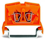 Зажим клеммный проходной 38мм размер ячейки 6мм на DIN-рейку 1 уровень сечение провода 2.5мм² 24А 800В термопласт Wago Зажим клеммный проходной 38мм размер ячейки 6мм на DIN-рейку 1 уровень сечение провода 2.5мм² 24А 800В термопласт Wago