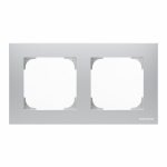 Рамка 2-пост. цвет алюминий Серебристый алюминий матовый, горизонтальная, IP20 Sky ABB Рамка 2-пост. цвет алюминий Серебристый алюминий матовый, горизонтальная, IP20 Sky ABB