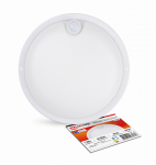 Светильник светодиод герметичный СПП 12Вт круг 6500К 960Лм с датчиком движения IP65 IN HOME (1/40)  СНЯТ