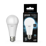 Лампа светодиод 16Вт груша А60 Е27 4100К 1520Лм матовая Gauss Black (1/10/50)