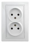 Розетка 2гн без З/К с/у белый 16А 1-204-01 Intro Plano ЭРА (1/10/100) Розетка 2гн без З/К с/у белый 16А 1-204-01 Intro Plano ЭРА (1/10/100)
