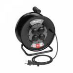 Удлинитель на катушке силовой 4гн с з/к 30м КГ 3x1,5мм2 IP44 с выключателем c защитными крышками металлическая катушка REXANT