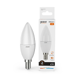 Лампа светодиод 12Вт свеча Е14 3000К 880Лм матовая Gauss Elementary (1/10/100) Лампа светодиод 12Вт свеча Е14 3000К 880Лм матовая Gauss Elementary (1/10/100)