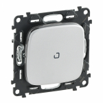 Выключатель 1кл прох с подсв с/у алюминий с лиц.панелью ALLURE Legrand (1/15) Выключатель 1кл прох с подсв с/у алюминий с лиц.панелью ALLURE Legrand (1/15)