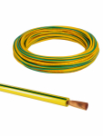 Провод ПуГВнг(А)-LS 1х4 ГОСТ (10м), желто-зеленый TDM