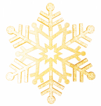 Елочная фигура "Снежинка резная", 81 см, цвет золотой