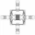 Взрывозащищенная клеммная коробка из полиэстера TBE-P-03-(6xCBC.2)-1xKA2MHK(A)-1xKA2MHK(B)-1xKA2MHK(C)-1xKA2MHK(D)1Ex e IIC Т5 Gb /Ex tb IIIC T95°C Db