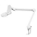 Лупа на струбцине REXANT, квадратная 3D+20D, с подсветкой 6 LED, серия EXPERT, белая Лупа на струбцине REXANT, квадратная 3D+20D, с подсветкой 6 LED, серия EXPERT, белая