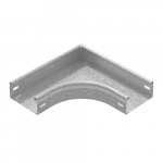 Угол плоский плавный 90 град. к лотку 150х50, толщ. 0,7 мм, Сендзимир цинк
