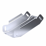 Угол д/листового кабель.лотка 45° вертикально ниспадающий (внешний) без соединит. разъема нержавеющая сталь серый ПРОМРУКАВ