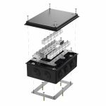 Коробка огнестойкая для о/п 40-0320-FR6.0-40 Е15-Е120 RAL9005 200х150х75 (5 шт/кор) Промрукав