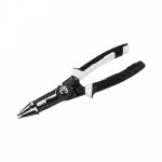 Плоскогубцы 200мм проф многофункциональные, стриппер 1-4мм, бокорезы, кримпер, напильник KRANZ (1/60)