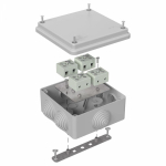 Коробка огнестойкая для о/п 40-0300-FR6.0-8 Е15-Е120 RAL7035 100х100х50 (14 шт/кор) Промрукав