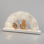 Деревянная фигурка с подсветкой "Рождественская сказка" 44,5*6*24 см