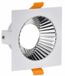 Светильник 4109 встр. поворотн. GU10 белый/хром пласт. IEK