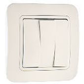 Выключатель 3кл с/у белый с вставкой IP20 Makel (1/12/120)