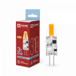 Лампа светодиодная LED-JC-COB 3Вт 12В G4 6500К 310Лм IN HOME Лампа светодиодная LED-JC-COB 3Вт 12В G4 6500К 310Лм IN HOME