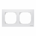Рамка 2-пост. цвет белый Альпийский белый глянцевый, пластик горизонтальная, IP20 Sky ABB Рамка 2-пост. цвет белый Альпийский белый глянцевый, пластик горизонтальная, IP20 Sky ABB