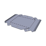 Угол 90 град. вертикальный внешний 50x200 мм (плоский) EKF