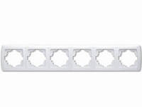 Рамка 6гн белый Carmen Viko (1/10/60)