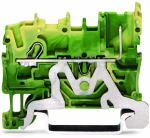 Клемма заземляющая 1уровней 48.5мм на DIN-рейку 2.5мм² ширина ячейки5.2 без торцевой изолирующей пластины Wago