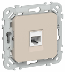 FLITE Роз. комп. RJ45 кат.5Е UTP РК5е-1-0-ФлЛ льн. IEK